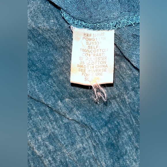 Sewn + Seen Mineral Wash Cotton Button-Up sz M - Picture 9 of 10